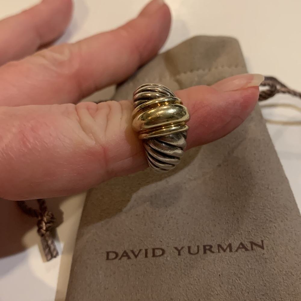 David Yurman gold / silver Ring Great Valentines Gift!! - Picture 10 of 12